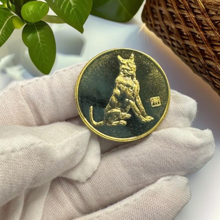 非法定货币1994年生肖狗纪念章上海造币厂