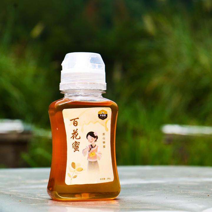 蜂蜜便携神农架深山百花蜜农家土蜂蜜挤压瓶蜂蜜