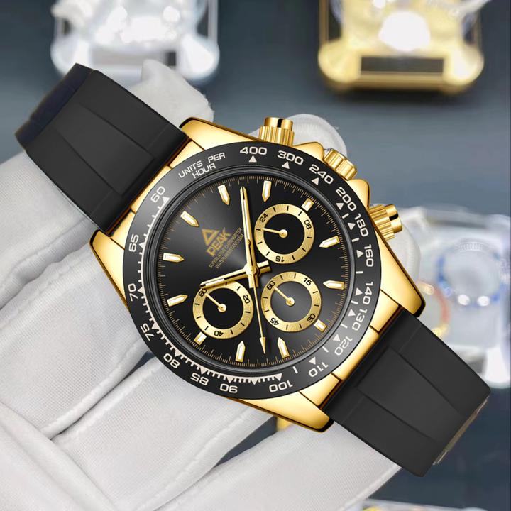 匹克官方正品熊猫迪男士手表全自动时尚名牌机械多功能大表盘腕表