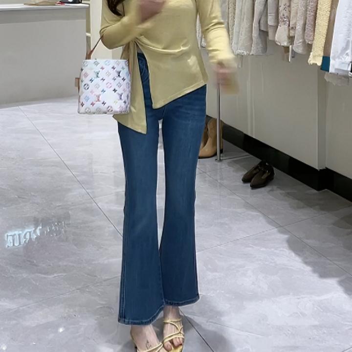 2025春夏韩版新款气质显瘦百搭微辣牛仔裤LK2501987