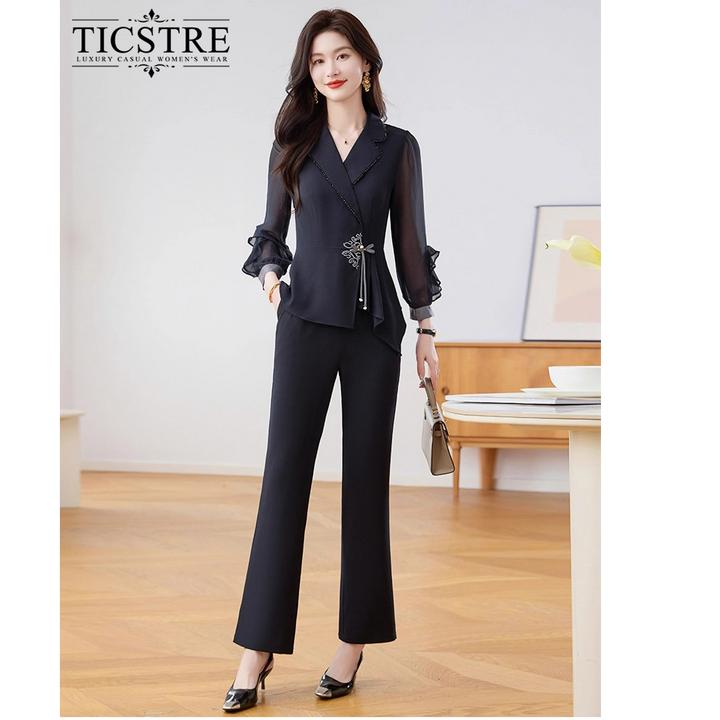 新中式国风元素品牌时尚套装女秋季2025新款爆款高级感贵夫人高端