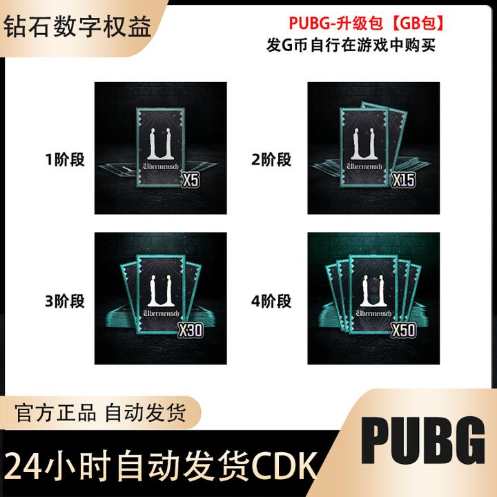 PUBG绝地求生G-DRAGON物资箱升阶包发GB兑换码CDK自动发货