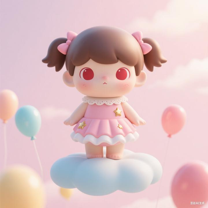 甜心二代搪胶毛绒公仔