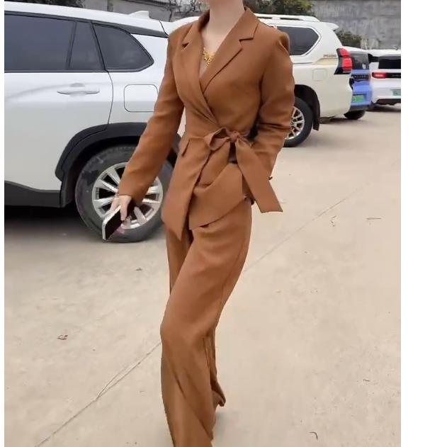 2025春季新款时尚女装爆款轻熟网红休闲套装女Sev