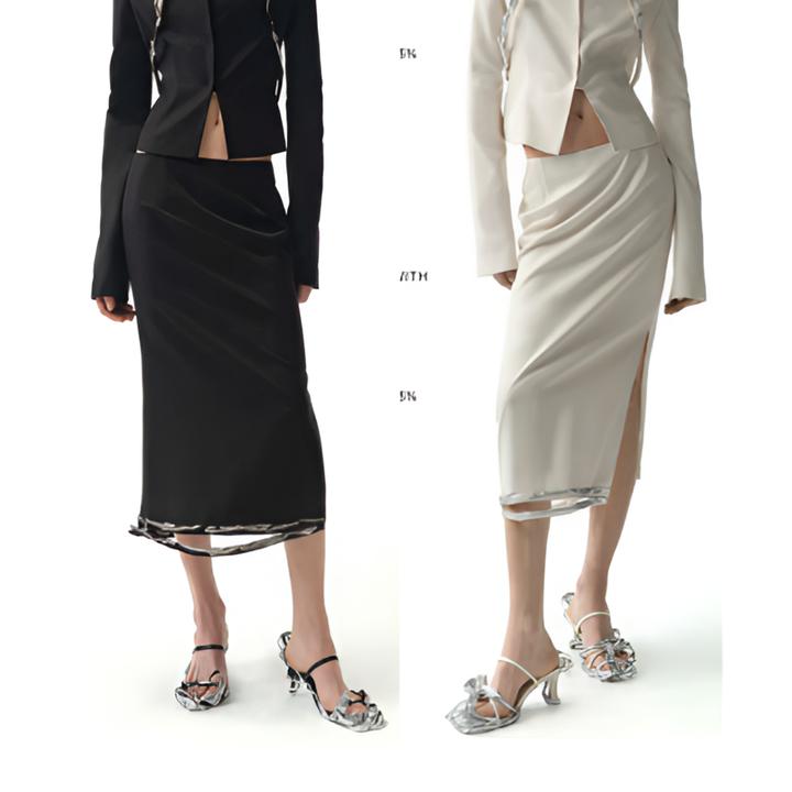 【LOCAT】weiraen  鱼骨中长半裙  W-02-SK02