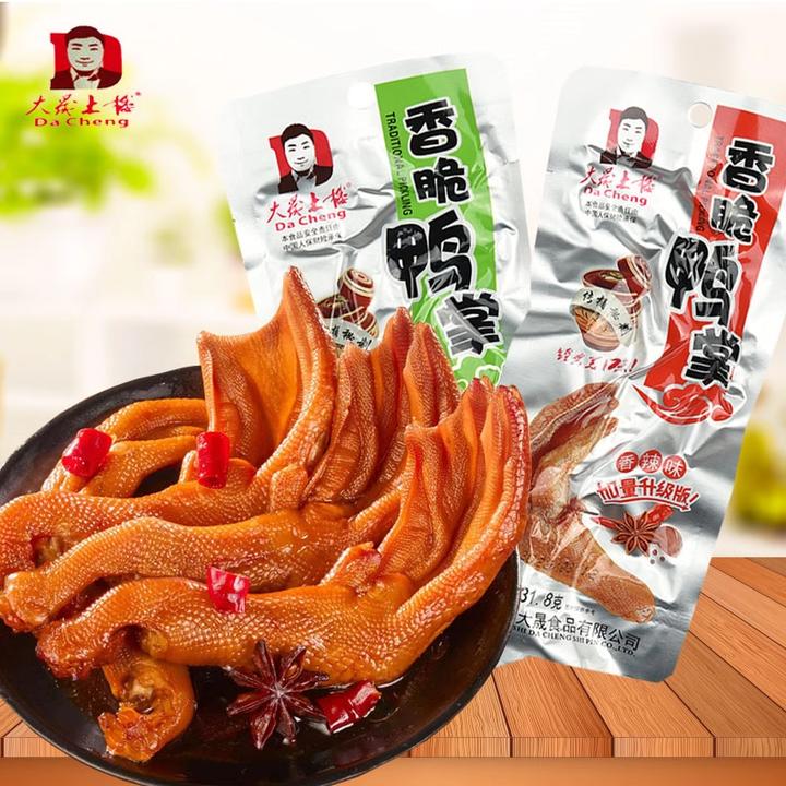 大晟土楼香脆鸭掌31g清香香辣福建特产网红休闲福建香辣鸭掌零食