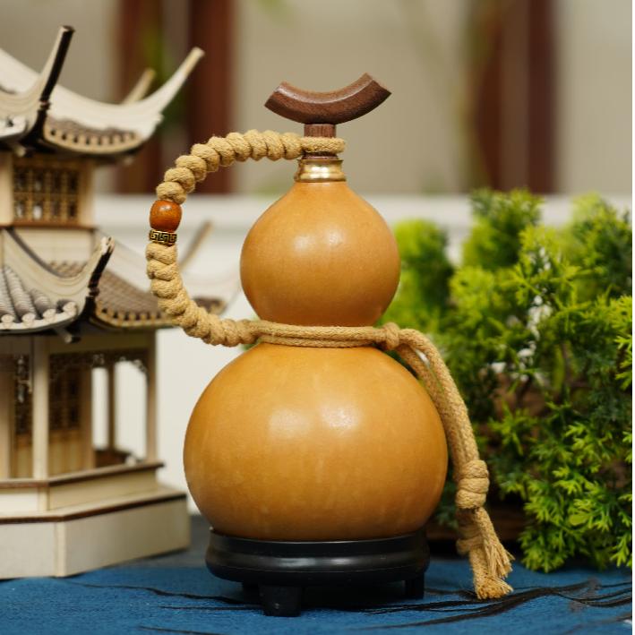 正品纯天然葫芦大漆工艺酒葫芦优质纯手工非遗漆器摆件装饰