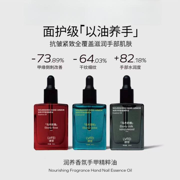 【秋冬必备】】乌木玫瑰/雪松/奶檀抗皱紧致香氛滋润护手油·以油养手