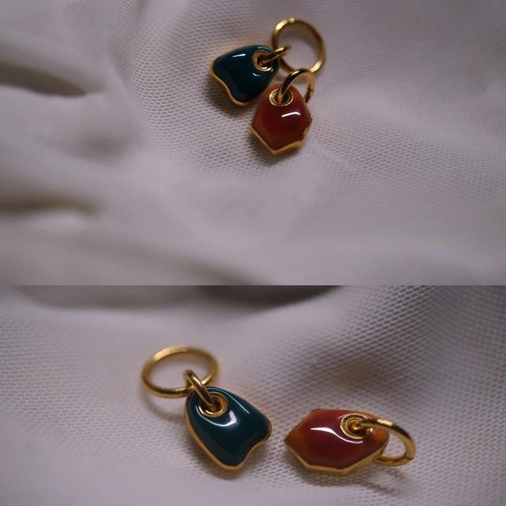 新款超精致迷你diy小提溜滴溜小配件气质感复古感手链小吊坠挂