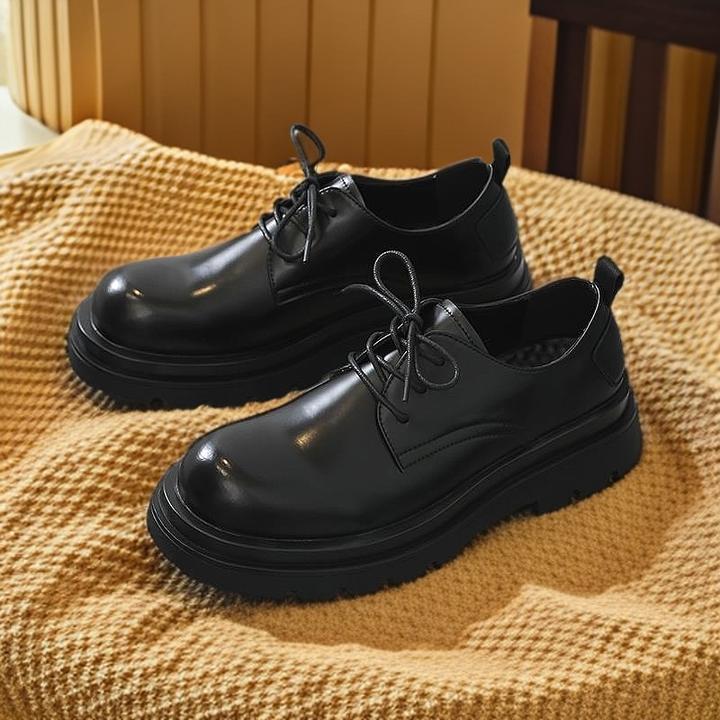 CPOZ皮鞋男2025新款英伦正装商务休闲通勤内增高结婚新郎德比鞋男