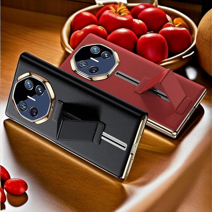 华为mateXT手机壳磁吸款高档适用matext非凡大师腕带支架翻盖全包