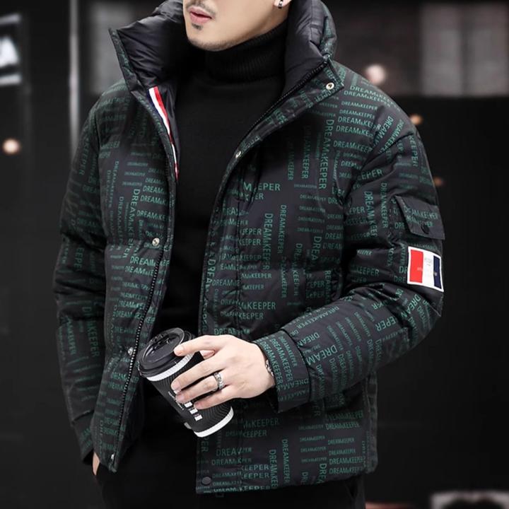 利尼科比利冬季加厚立领羽绒服男短款休闲宽松保暖冬2025新款外套