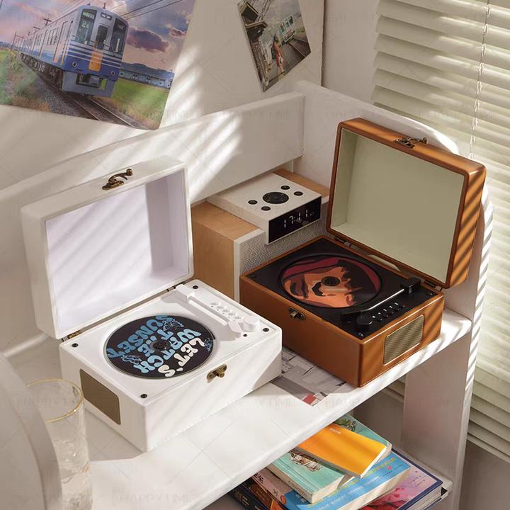 寻音时光cd机蓝牙音响播放器复古留声机礼物多功能CD机唱片机