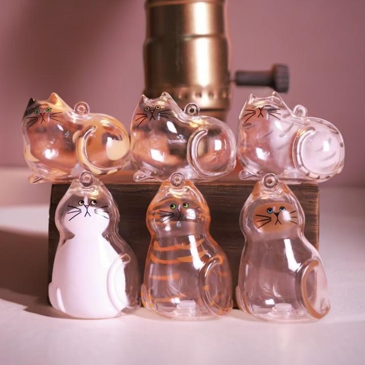 新款猫毛收纳器吊饰扭蛋猫咪毛存放胶囊纪念收纳盒挂件DIY收集器