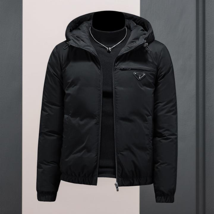 巴赛娜缇时尚潮牌加厚防寒羽绒服男士冬季新款连帽休闲保暖外套潮