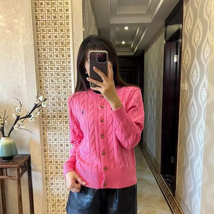 设计感软糯麻花针织衫开衫秋冬新款温柔学院风甜美修身毛衣外套女