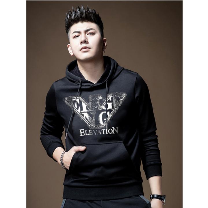 FOCKMERCH弗基马奇男士连帽卫衣 潮牌休闲上衣韩版时尚外套