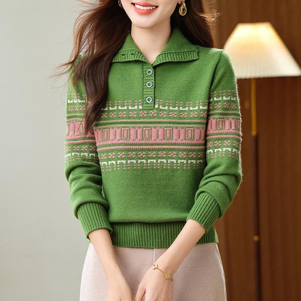 春竹世家半高领提花打底衫女秋冬款百搭羊毛衫多功针织毛衣洋气