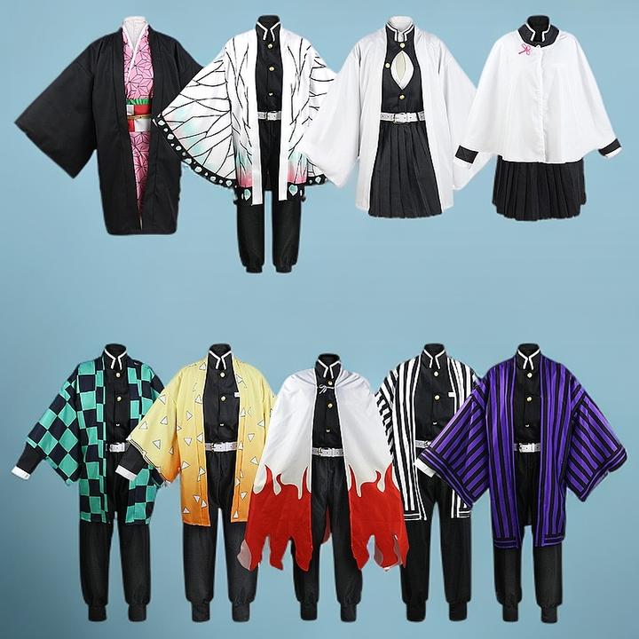 鬼灭之刃服装炭治郎cos我妻善逸蝴蝶忍cos鬼灭之刃cos服舞台表演