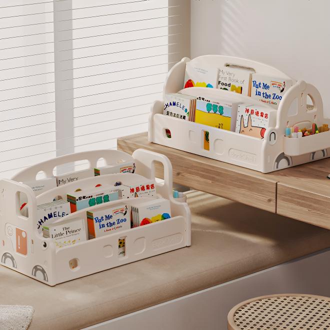 儿童书架宝宝绘本架飘窗落地简约桌面置物架收纳架家用简易收纳盒