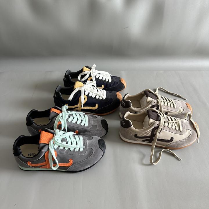 真皮厚底轻便阿甘鞋女2025秋季新款韩版显脚小舒适软底休闲运动鞋