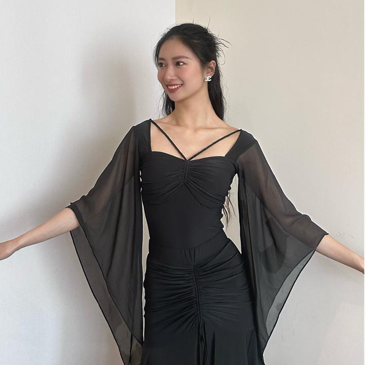 T&M Dancewear ｜香草小姐｜优雅气质摩登舞上衣