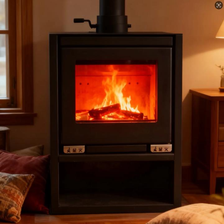 60款激光镂空真货壁炉燃木柴火民宿别墅冬天室内厅烤火炉