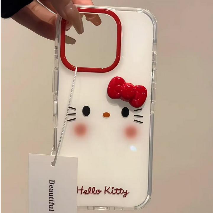 腮红kt猫表情适用苹果16Pro手机壳iPhone华为oppo小米vivo一加新