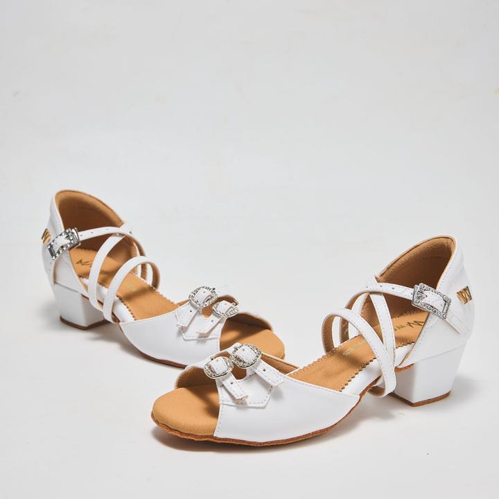 W DANCE SHOES 新款女鞋GW04专业拉丁舞鞋国际双扣版软底舞蹈鞋