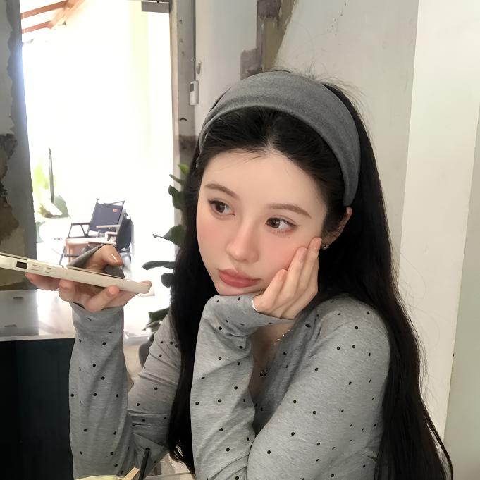 春秋绒面宽边发箍2025新款女高颅顶发卡气质时尚压发外出百搭头箍