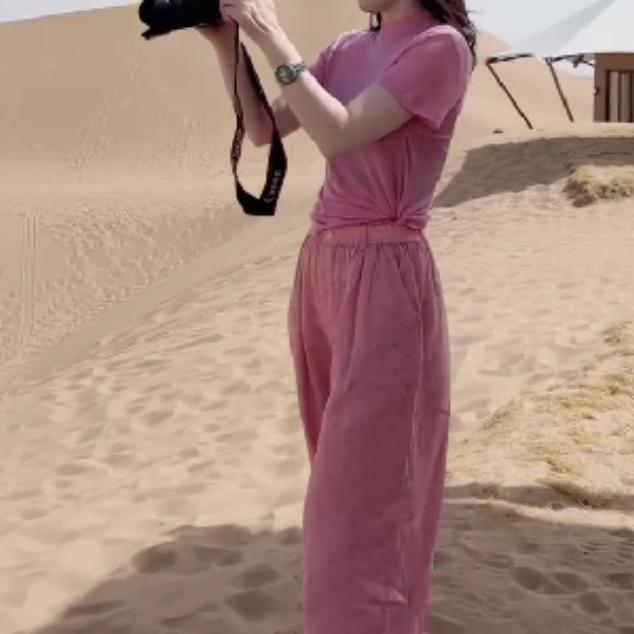 2025洋气新款时尚女装网红高级感休闲爆款打底衫裤子宽松乖92