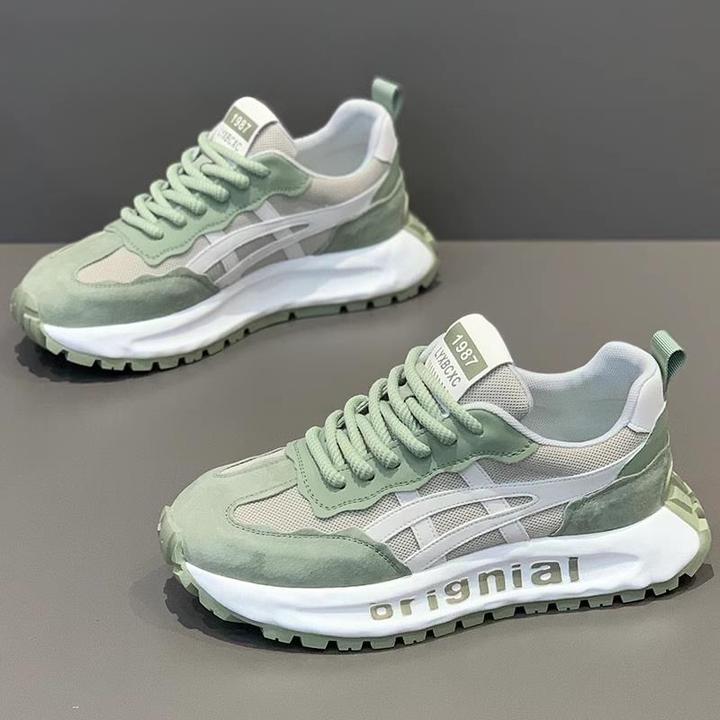 淳启男鞋夏季透气网面潮牌百搭休闲运动鞋青少年跑步阿甘老爹鞋