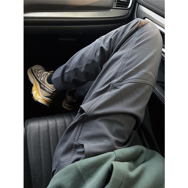 鸟家3D解构冲锋裤男款春秋季高级感软壳裤户外防水防风登山工装裤