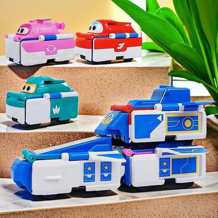 反反车乐迪小爱大壮超级飞侠三合一基地惯性滑行口袋玩具