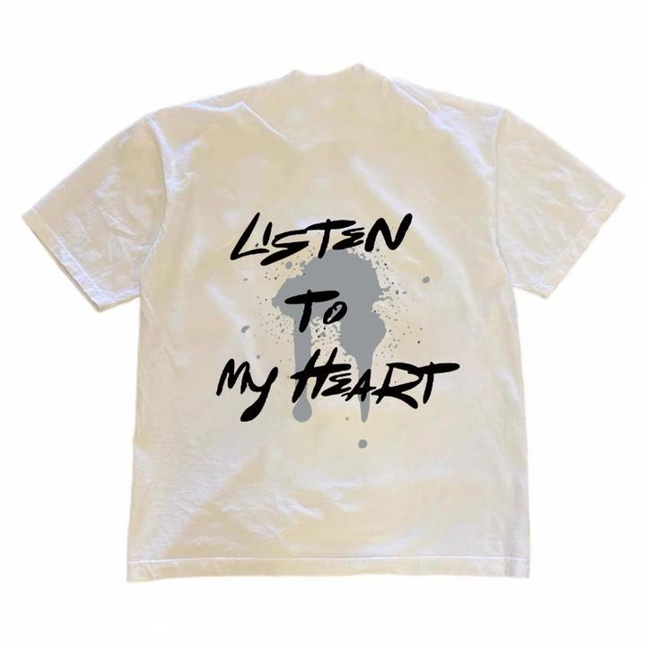 短袖T恤男国潮印花圆领重磅230Gins美式潮流夏季新款轻奢痞帅男装