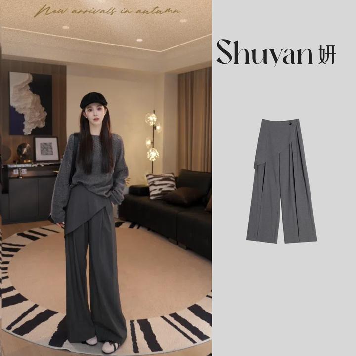 Shuyan妍【搭片西裤】 高克重TR面料显瘦西裤665082