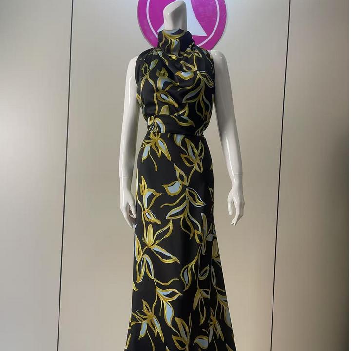 高级感仿醋酸叶子 时尚舒适连衣裙半身裙女装面料