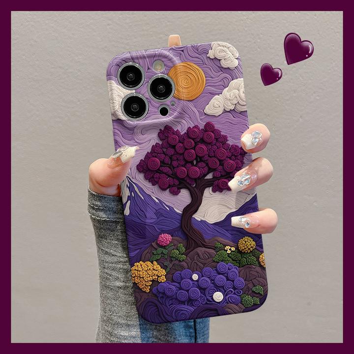 梅子山川玫瑰适用苹果17/16菲林硬手机壳小米15vivo华为p70oppo潮