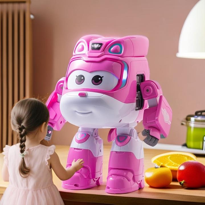 儿童玩具男孩童年超级伙伴飞侠机器人ai电动遥控飞机生日礼物大号