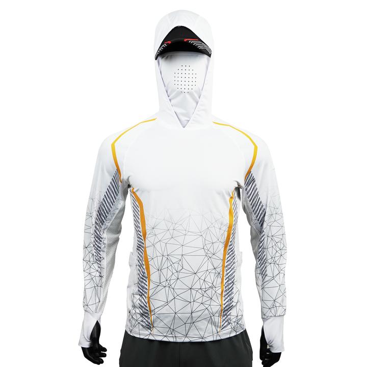 (冰丝套头版）夏季速干冰丝钓鱼服防晒长袖带帽