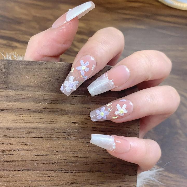 【莫奈花园】纯手工穿戴美甲显白猫眼轻奢款可拆卸贴片