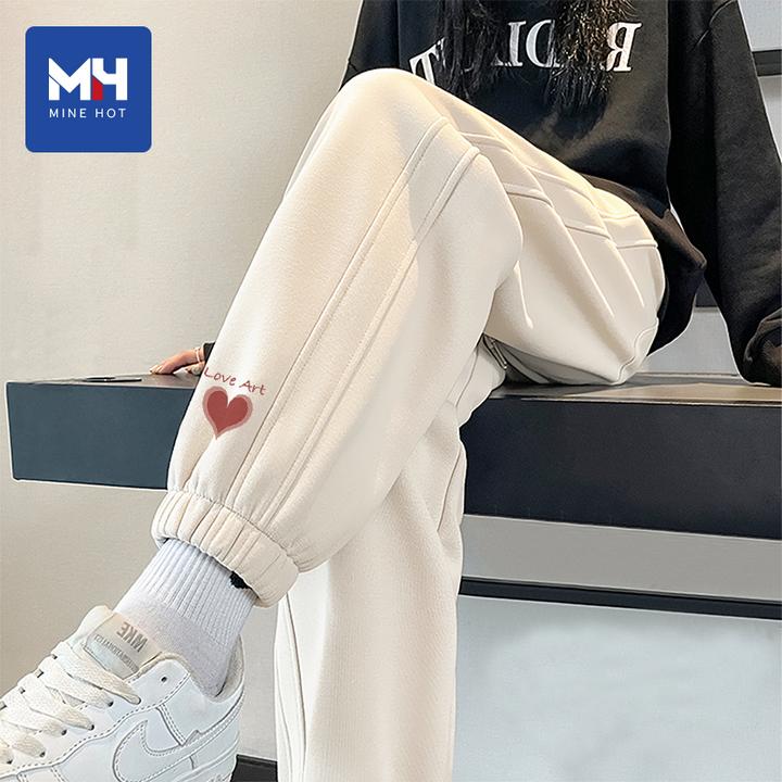 唐狮集团MH裤子女秋季时尚百搭高腰运动裤小个子高级感气质束脚裤