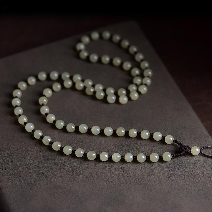 保真和田玉珠链绳玉坠玉佩平安扣上等挂绳搭配玉坠男女佩戴长链子