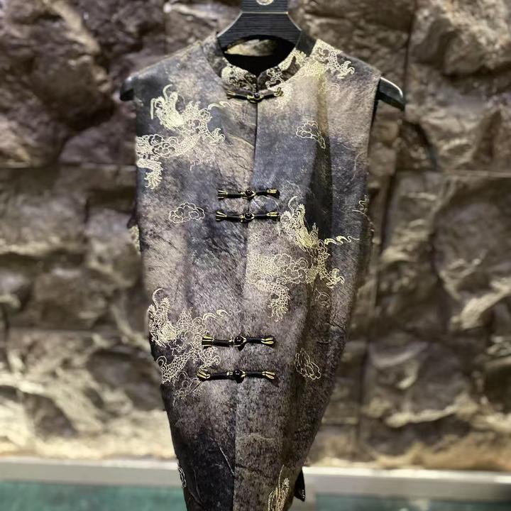 23 286男士潮流时尚国潮休闲马甲