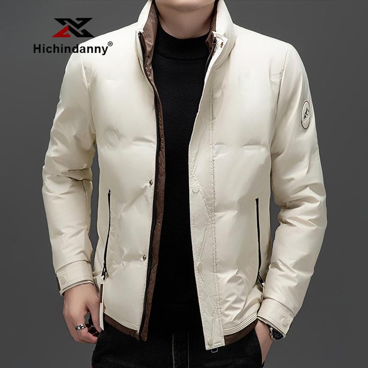 HICHIN轻薄羽绒服男冬季立领鸭绒轻薄运动羽绒衣加厚保暖休闲外套