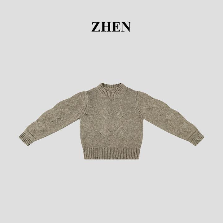 【ZHEN】25K01743 2025新款时尚气质休闲百搭开衫上衣女