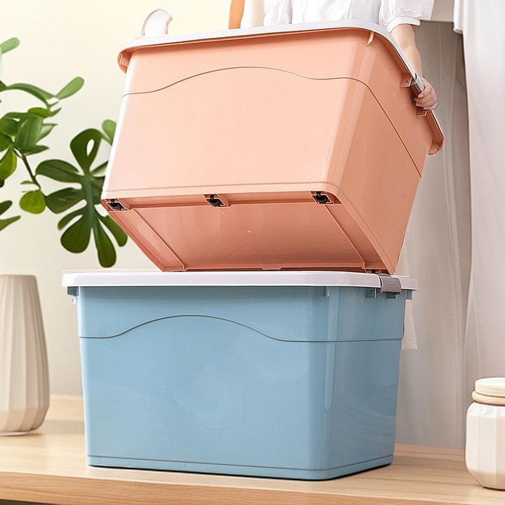 加厚特大号家用塑料收纳箱超大容量储物搬家整理箱衣物收纳盒子
