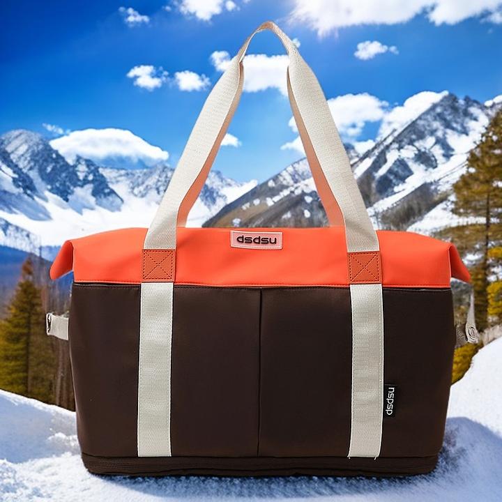 短途旅行包女大容量撞色手提包出差轻便旅游健身行李包待产收纳袋