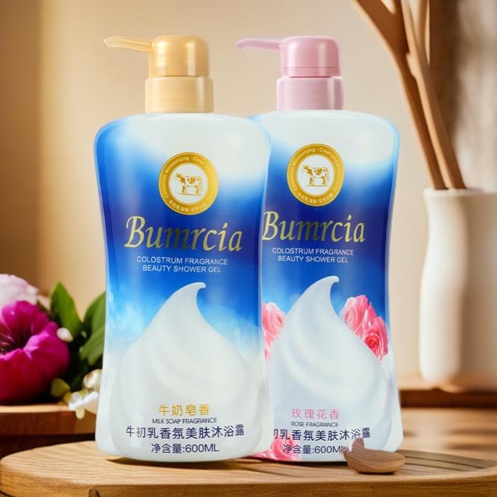 600ml牛乳香氛沐浴露玫瑰花香滋润沐浴液浓密泡沫持久留香沐浴露