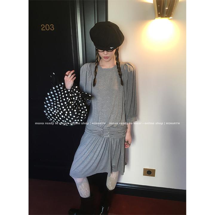 【Mona张绮贤】MONA 时尚潮流 宽松慵懒连衣裙 O125Q06625